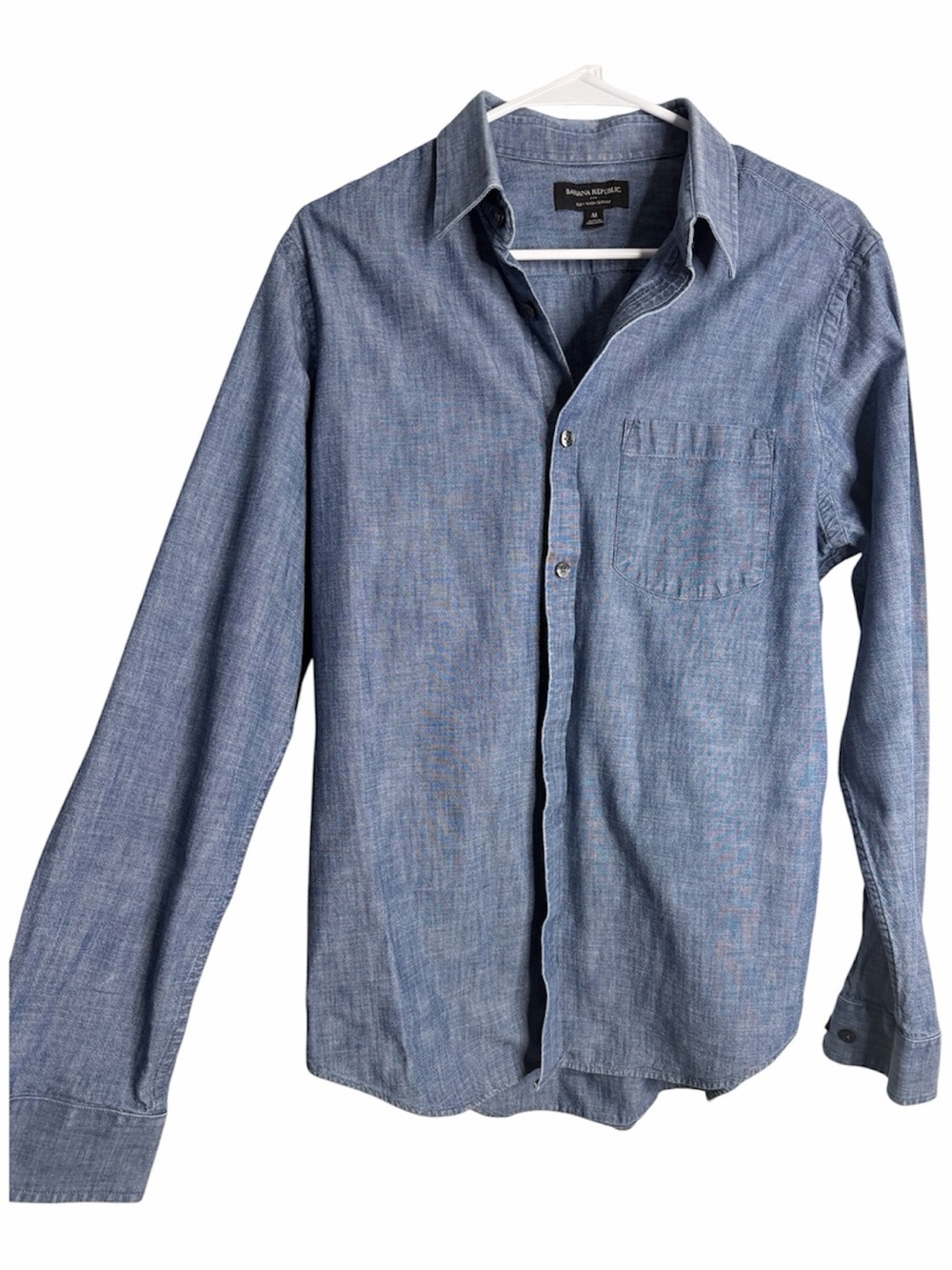 Banana Republic Men's Lightweight Breathable Button-Down Shirt - Coastal, Beach